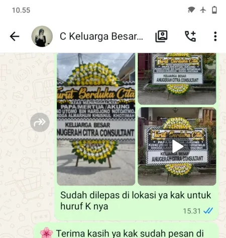 Pengiriman Papan Bunga Duka Stadion Batam