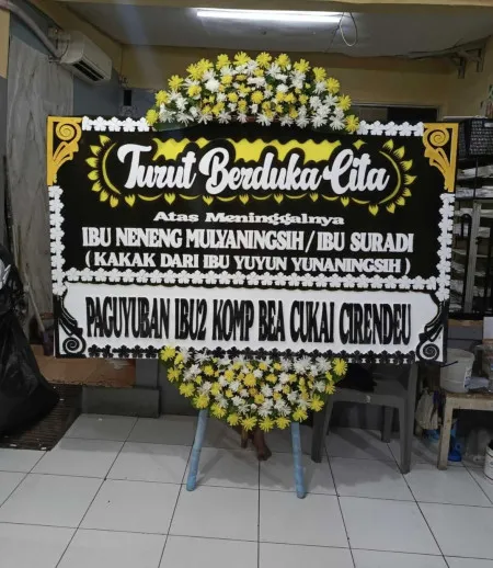 Papan Bunga Duka Stadion Batam