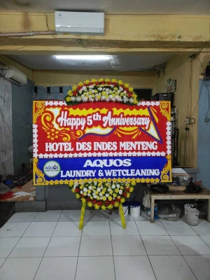 Papan Bunga di Stadion Batam