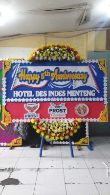 Papan Bunga di Stadion Batam