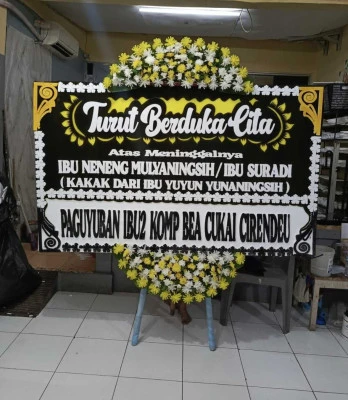 Papan Bunga di Stadion Batam